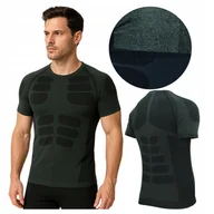 Pozostała odzież narciarska - KOSZULKA TERMOAKTYWNA męska krótki rękaw Szybkoschnąca Elastyczna Bezszwowa - miniaturka - grafika 1