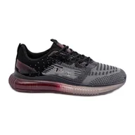 Buty sportowe męskie - Buty Sportowe Męskie HI-POLY System Big Star NN174476 Czarne - miniaturka - grafika 1