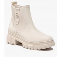 Botki damskie - S. Oliver Damskie Botki Wsuwane Ecru 42 1Żch - miniaturka - grafika 1