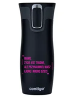 Kubki termiczne - Kubek termiczny Contigo West Loop 2.0 470ml - To po Mamie - Czarny - miniaturka - grafika 1
