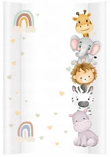 CZAS BOBASAEK PRZEWIJAK SZTYWNY PROFILOWANY TWARDY 70x47 NA ŁÓŻECZKO KOMODĘ WODOODPORNY ZOO - Przewijaki - miniaturka - grafika 1