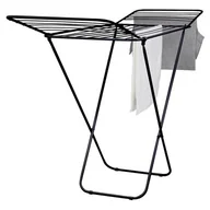 Suszarki na ubrania - Suszarka na pranie stojąca Petra Plus 182 x 50 x 100 cm czarny - miniaturka - grafika 1