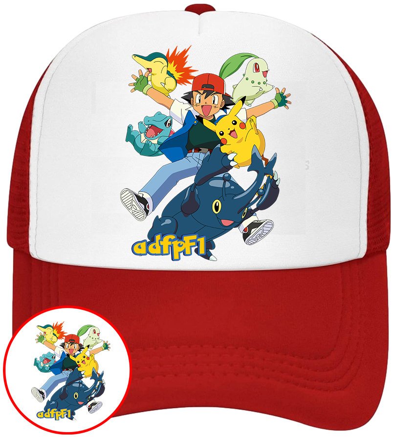 CZAPKA Z DASZKIEM POKEMON PIKACHU DLA DZIECI SIATKA