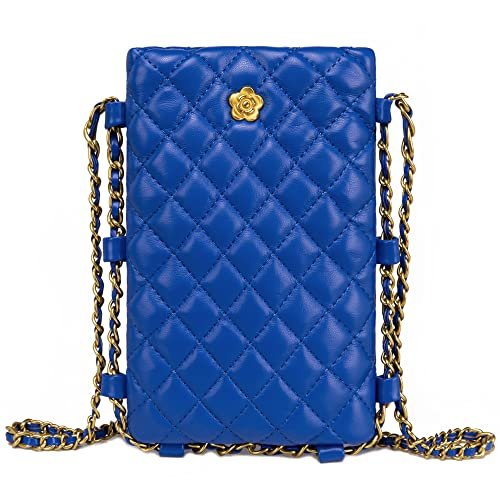 Montana West Portfel na telefon komórkowy z blokadą RFID, mała torebka crossbody dla kobiet, mini portfel na telefon komórkowy, z przegródkami na karty kredytowe, Jasnoniebieski