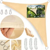 Markizy - Żagiel przeciwsłoneczny beżowy trójkątny - miniaturka - grafika 1