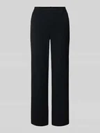 Spodnie damskie - Spodnie materiałowe o kroju regular fit ze szlufkami na pasek model ‘MAYA’ - miniaturka - grafika 1