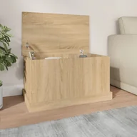 Skrzynie ogrodowe - vidaXL Skrzynia, dąb sonoma, 70x40x38 cm, materiał drewnopochodny - miniaturka - grafika 1