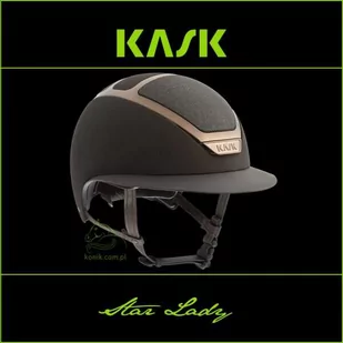 Kask Sport Kask Star Lady - KASK - brązowy rozm. 55-56 - Kaski do jazdy konnej - miniaturka - grafika 1