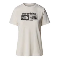 Koszulki sportowe damskie - Koszulka damska The North Face Foundation 0A8BRZQLI1 - biała - miniaturka - grafika 1