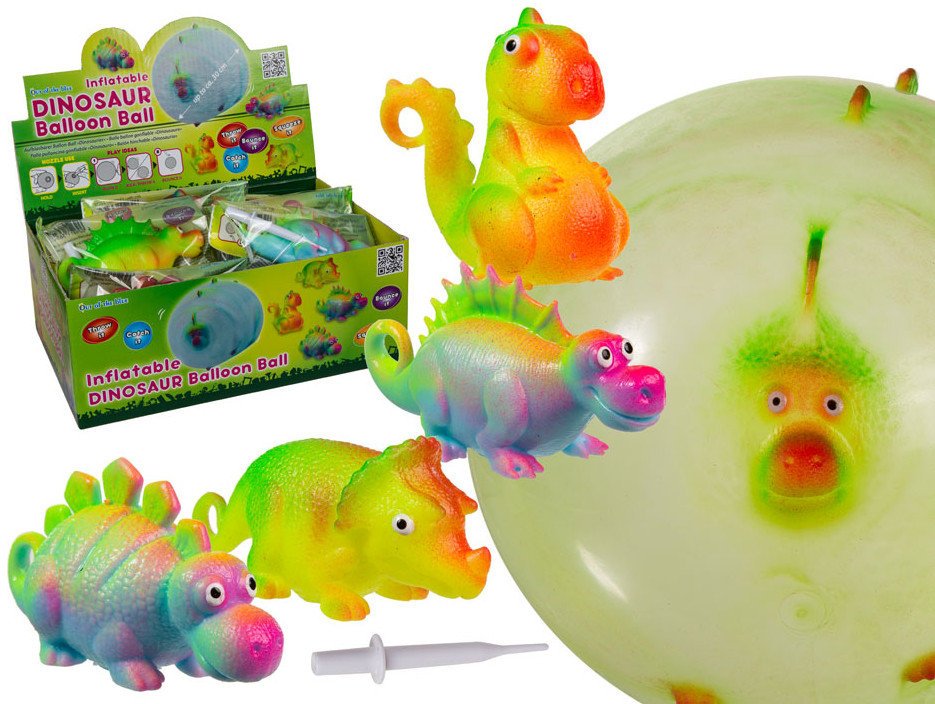 Piłka-Balon DINOZAUR do Nadmuchania Zabawy Odbijania