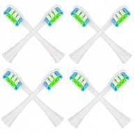 Końcówki do szczoteczek elektrycznych - 8x końcówki BIAŁE do szczoteczki sonicznej Oclean SE / X / X PRO / X PRO Elite / X PRO Digital / X10 / One / Air / Z / F1 / FLOW / Endurance - Reptila - miniaturka - grafika 1