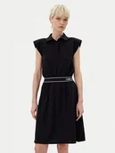 Sukienki - KARL LAGERFELD Sukienka codzienna A2W13038 Czarny Regular Fit - miniaturka - grafika 1