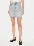 Spódnice - Calvin Klein Jeans Spódnica jeansowa J20J224534 Niebieski Regular Fit - miniaturka - grafika 1