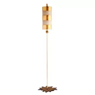 Lampy stojące - Elstead Lighting Nettle Floor Lamp Gold FB/NETTLE-G/FL Elstead Lampa podłogowa stylowa abażurowa nowoczesna FB/NETTLE-G/FL) - miniaturka - grafika 1