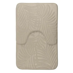 Komplet dywaników łazienkowych FLORYDA 2 sztuki beżowy - Dywaniki łazienkowe - miniaturka - grafika 1