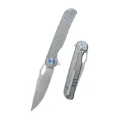 Noże - Nóż składany Kubey KB Knives Hydro Grey Titanium, Stonewashed M390 by Mark Perez (KB323A) - miniaturka - grafika 1