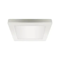 Lampy sufitowe - Kwadratowa lampa sufitowa Olga LED 12W do salonu biała - miniaturka - grafika 1