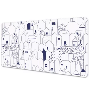 Podkładka na całe biurko Rysunek miasto 120x60 cm - Podkładki na biurko - miniaturka - grafika 1