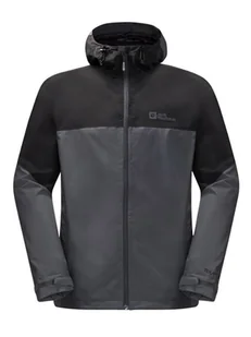 Jack Wolfskin Kurtka funkcyjna "Weiltal" w kolorze czarno-szarym - Kurtki i kamizelki sportowe męskie - miniaturka - grafika 1