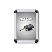 Ramy do obrazów - Jansen Display Ramy plakatowe A5, zaokrąglone narożniki KRA5R20 + SOS - miniaturka - grafika 1