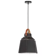 Lampy sufitowe - LAMPA SUFITOWA WISZĄCA LOFT CZARNA MONA W1 - miniaturka - grafika 1