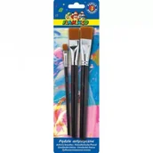 Farby i media malarskie - Titanum Pędzle artystyczne płaskie 3 szt. - miniaturka - grafika 1