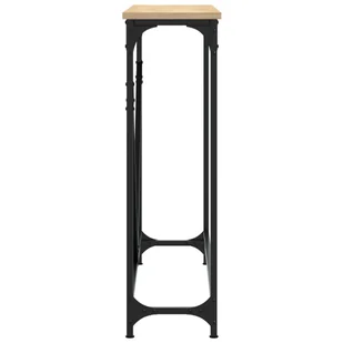 Stolik konsolowy, dąb sonoma, 102x22,5x75 cm Lumarko! - Konsole i sekretarzyki - miniaturka - grafika 6