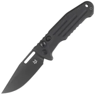 Noże - Nóż automatyczny FOX New Smarty Clip Black Aluminium, PVD N690Co by Stefano De Lorenzi (FX-503 ALB) - miniaturka - grafika 1