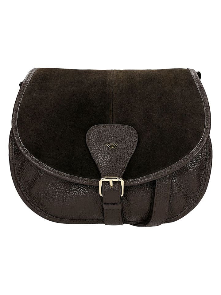 Wojas Skórzana torebka w kolorze brązowym - 29 x 22 x 10 cm