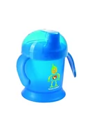 Kubki dla dzieci - Canpol babies Kubek niekapek Smiley - niebieski 200ml 3031300 - miniaturka - grafika 1