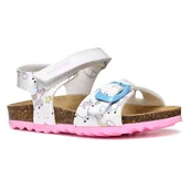 Buty dla dziewczynek - Geox B Sandal Chalki Girl, dziewczynki 0-24, biała, 24 EU - miniaturka - grafika 1