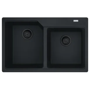 Franke Urban UBG 620-36-33 GSC Zlewozmywak granitowy dwukomorowy 78x50 cm czarny mat 114.0697.746 - Zlewozmywaki Franke Urban UBG 620-36-33 GSC Zlewozmywak granitowy dwukomorowy 78x50 cm czarny mat 114.0697.746 - Zlewozmywaki - miniaturka - grafika 1
