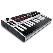 Instrumenty klawiszowe - Klawiatura sterująca AKAI MPK Mini MK3 Biały - miniaturka - grafika 1