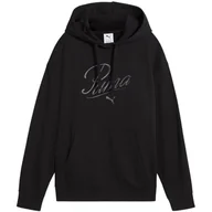 Bluzy damskie - Bluza Puma Ess Script Comfort Hoodie W 684983 01 - miniaturka - grafika 1