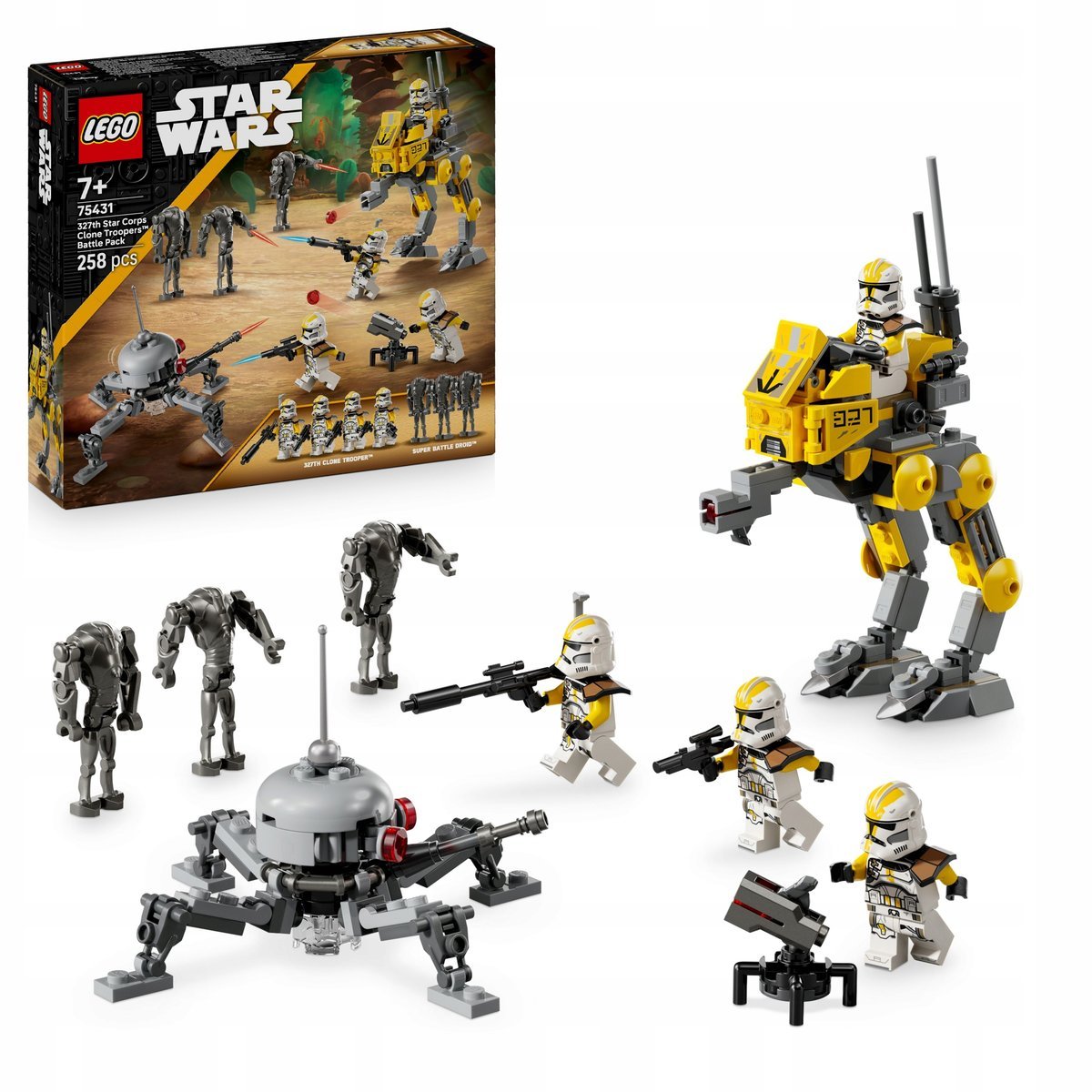 LEGO STAR WARS - Gwiezdne Wojny Zestaw bitewny żołnierze klony z 327 korpusu galaktycznego Battle Pack LEGO PREZENT DLA CHŁOPCA
