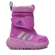 Buty dla chłopców - Śniegowce adidas Winterplay I IE8672 Fioletowy - miniaturka - grafika 1