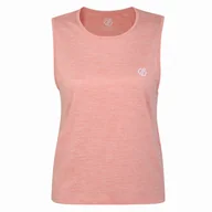 Koszulki sportowe damskie - Damski podkoszulek Dare 2b Meditate Crop Top Rozmiar: XL / Kolor: jasnoróżowy - miniaturka - grafika 1