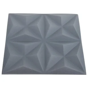 vidaXL Panele ścienne 3D, 48 szt., 50x50 cm, szarość origami, 12 m² 150922 - Panele ścienne i boazeria - miniaturka - grafika 5