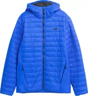 Kurtki męskie - Kurtka męska puchowa 4F M240 niebieska 4FAW23TDJAM240 36S-XL - miniaturka - grafika 1