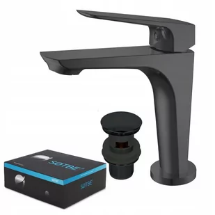 SOTBE TOGA BLACK Bateria stojąca umywalkowa czarna TOG-B-SSS-11693888 - Baterie umywalkowe - miniaturka - grafika 1