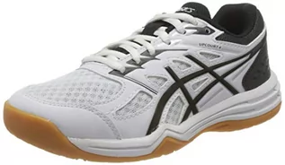 Buty dla chłopców - ASICS Upcourt 4 GS, Unisex dzieci Buty do biegania, Biały Czarny, 32.5 EU - grafika 1