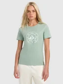 Koszulki i topy damskie - 4F T-shirt regular z nadrukiem damski - zielony S - miniaturka - grafika 1