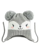 Czapeczki dla niemowląt - COOL CLUB Czapka w kolorze szarym - miniaturka - grafika 1