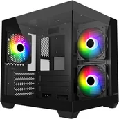 Obudowy komputerowe - Fortron FSP Geh Mini S140 BA Micro-ATX/M-ITX/ARGB o.N. Black retail - miniaturka - grafika 1