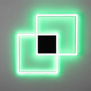 Paul Neuhaus Inteligentna lampa sufitowa czarny kwadrat z pilotem - Caiden - Lampy sufitowe - miniaturka - grafika 3