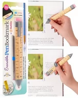 Przybory szkolne - Pen Boomkark, Zakładka długopis, Linijka Wkłady - miniaturka - grafika 1