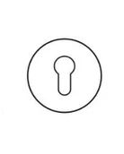 Szyldy i rozety - ROZETA OKRĄGŁA VDS WKŁADKA R68F KOLOR ZŁOTY-SATYNA - miniaturka - grafika 1