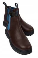 Botki damskie - CAMPER NORTE BOTKI DZIECIĘCE BRĄZOWE WSUWANE SKÓRZANE 29 T6A - miniaturka - grafika 1