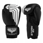 Rękawice bokserskie - Beltor Rękawice bokserskie STORM czarny 12 oz BEL/530#CZA - miniaturka - grafika 1