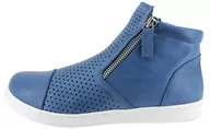 Botki damskie - Andrea Conti Damskie botki/botki z naturalnej skóry jeans, Jeans, 40 EU - miniaturka - grafika 1